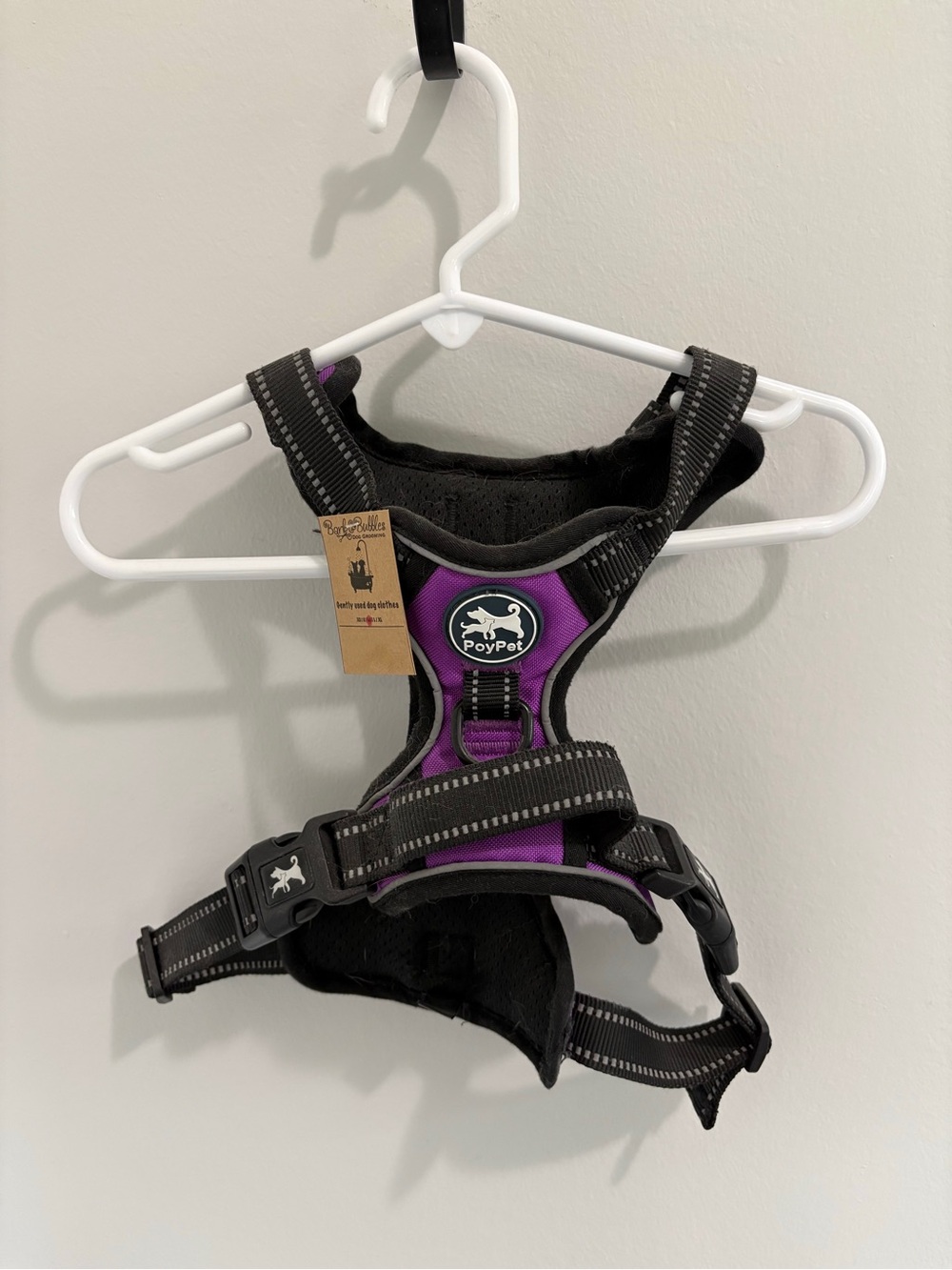 Purple No-Pull Reflective Dog Harness